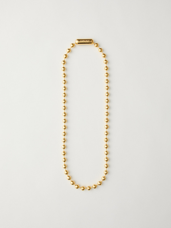【AMBUSH】BALL CHAIN NECKLACE L 2色展開 Silver Gold 男女兼用 AMBUSH BALL CHAIN NECKLACE GOLD