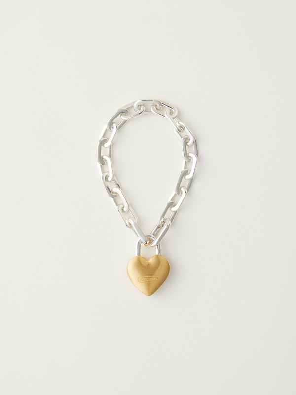 SMALL HEART PADLOCK CHAIN BRACELET