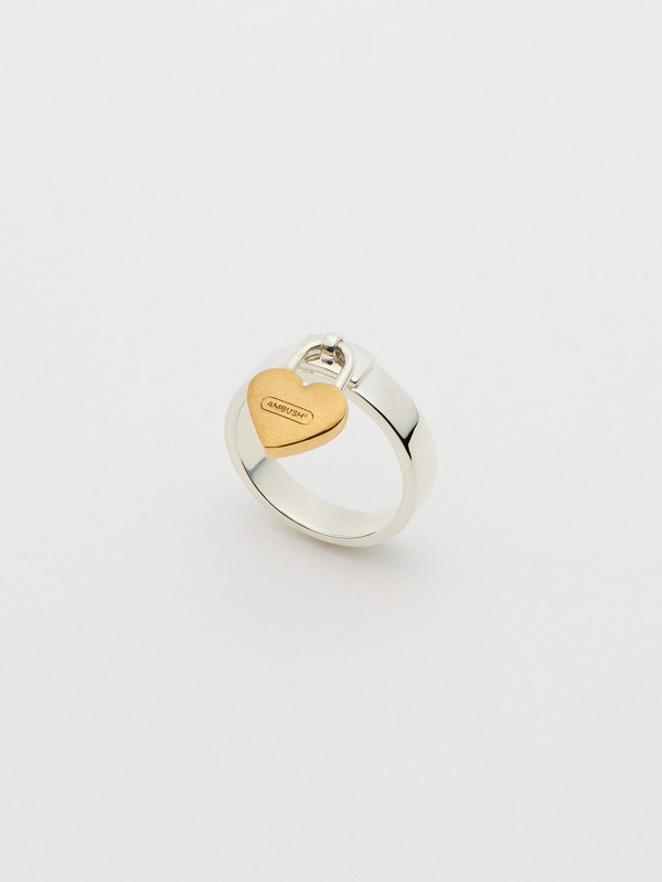 HEART PADLOCK RING