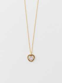 HEART CLASS RING CHARM NECKLACE 詳細画像