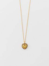 HEART CLASS RING CHARM NECKLACE 詳細画像