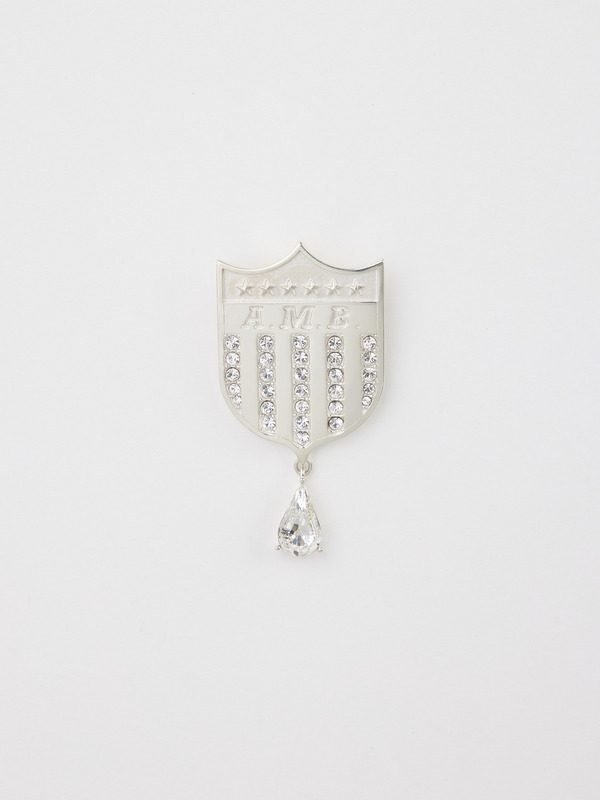 VARSITY SHIELD CHARM EARRING