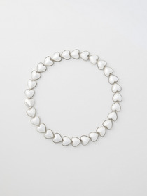 PEARL HEART LINK CHOKER 詳細画像