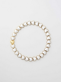 PEARL HEART LINK CHOKER 詳細画像