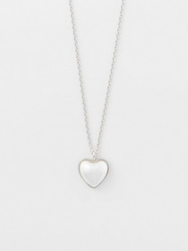 PEARL HEART CHARM NECKLACE 詳細画像