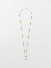 PEARL HEART CHARM NECKLACE 詳細画像