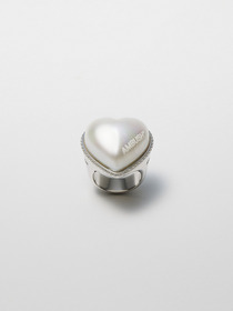 LARGE PEARL HEART RING 詳細画像