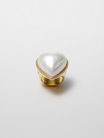 LARGE PEARL HEART RING 詳細画像