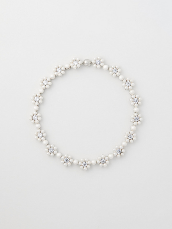 PEARL FLOWER LINK CHOKER