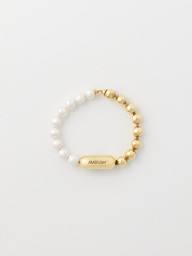 PEARL BALL CHAIN MIX BRACELET L 詳細画像