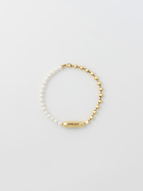 PEARL BALL CHAIN MIX BRACELET 詳細画像