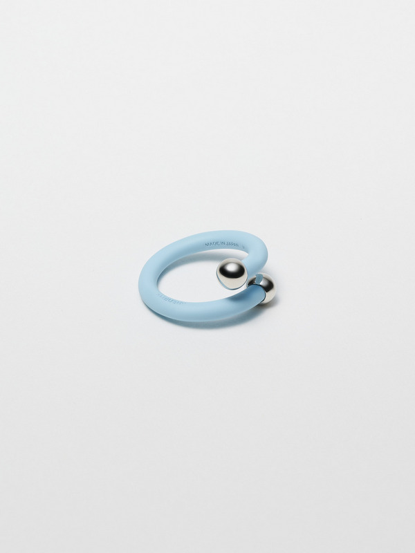 COLORED BARBELL RING S