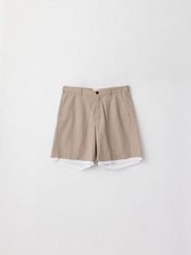 MENS LAYERED SUIT SHORT PANTS 詳細画像