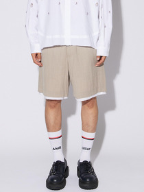 MENS LAYERED SUIT SHORT PANTS 詳細画像