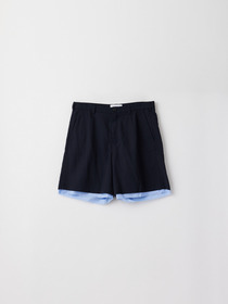 MENS LAYERED SUIT SHORT PANTS 詳細画像