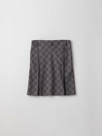 CHECK PLEATS MIDI SKIRT 詳細画像