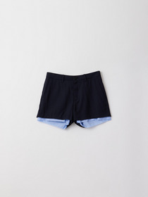 WOMENS LAYERED SUIT SHORT PANTS 詳細画像