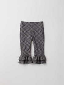 CHECK FRILL HEM PANTS 詳細画像