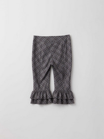 CHECK FRILL HEM PANTS 詳細画像