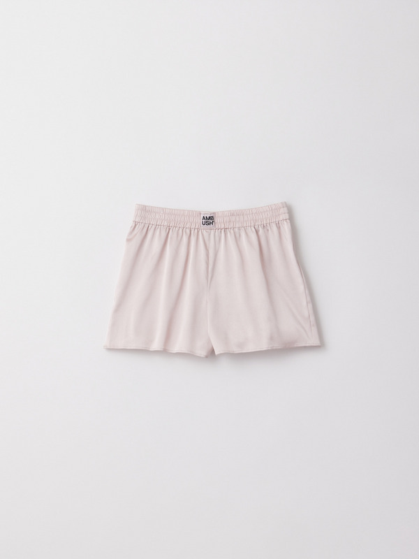 WOMENS SATIN BOXER SHORTS