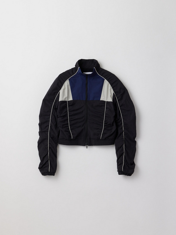 CROPPED PANELLED TRACK JACKET