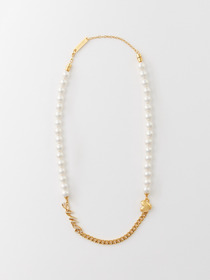 PEARL CHAIN MIX NECKLACE 詳細画像