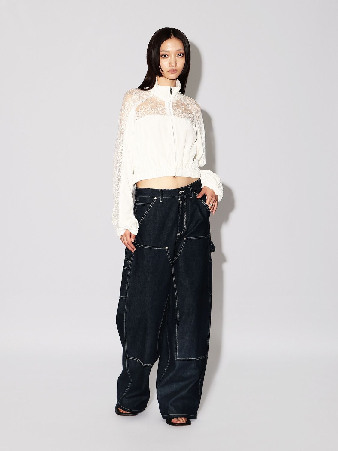 VELOUR TRACK JACKET 詳細画像 White 6