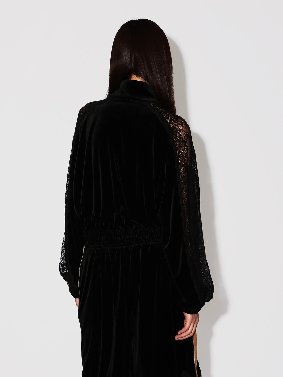 VELOUR TRACK JACKET 詳細画像 Black 4