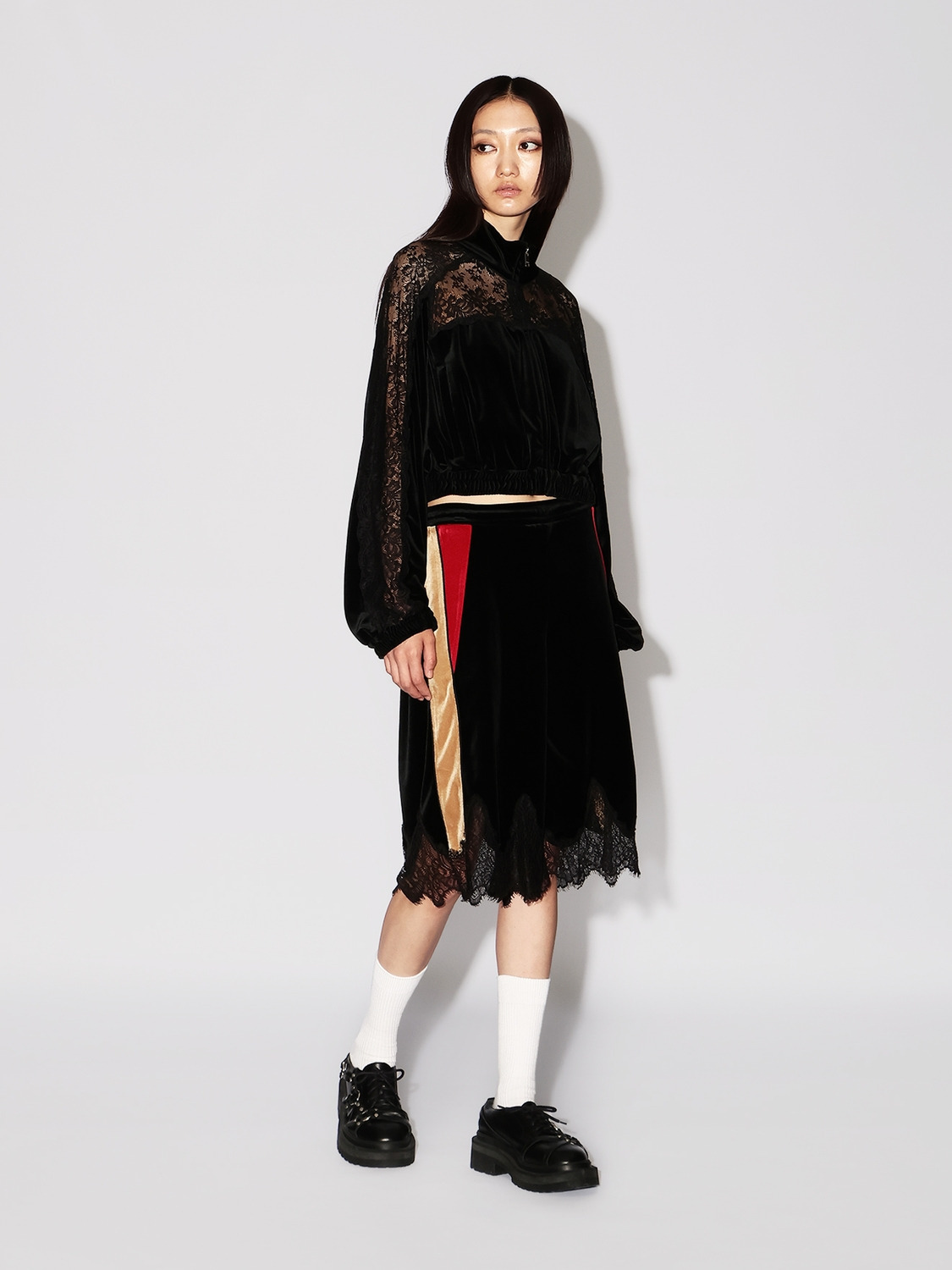 VELOUR TRACK JACKET 詳細画像 Black 6