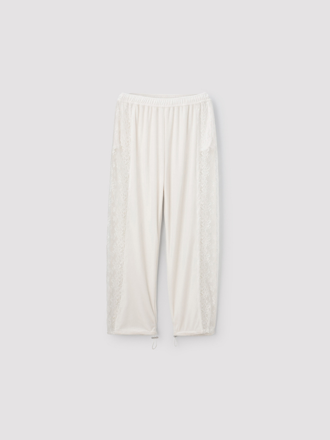VELOUR TRACK PANTS 詳細画像 White 1