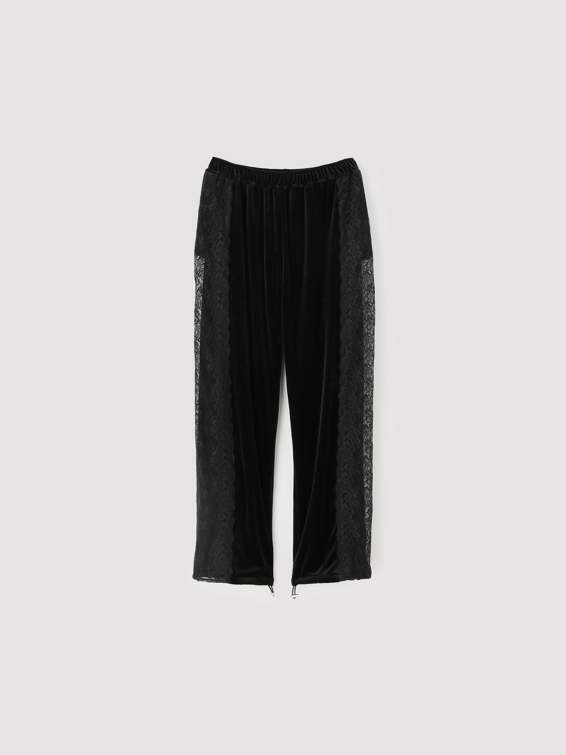 VELOUR TRACK PANTS 詳細画像 Black 1