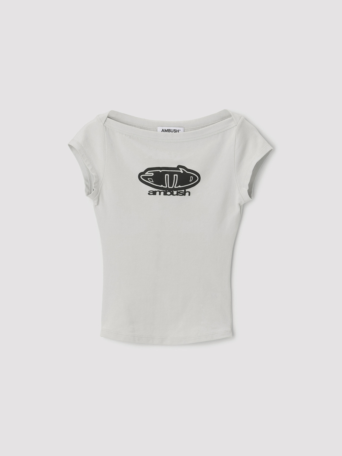 BOAT NECK FITTED T-SHIRT 詳細画像 White 1
