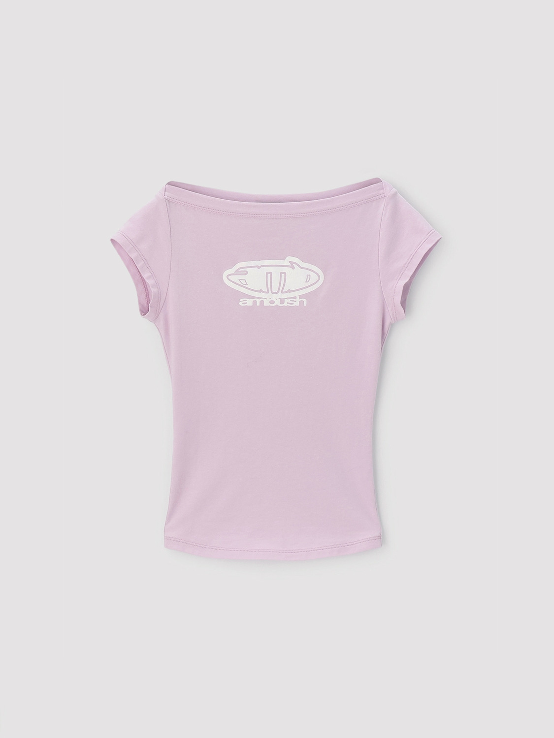 BOAT NECK FITTED T-SHIRT 詳細画像 Lavender 1