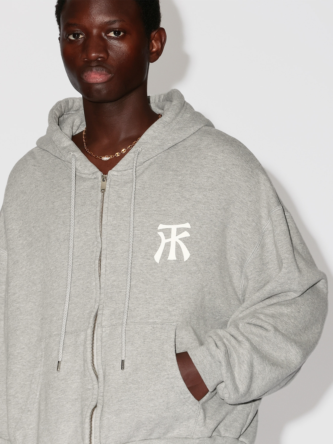 TK SWEAT ZIP UP HOODIE 詳細画像 Grey 5