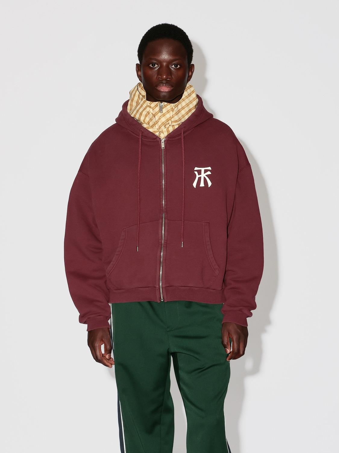 TK SWEAT ZIP UP HOODIE 詳細画像 Burgundy 2