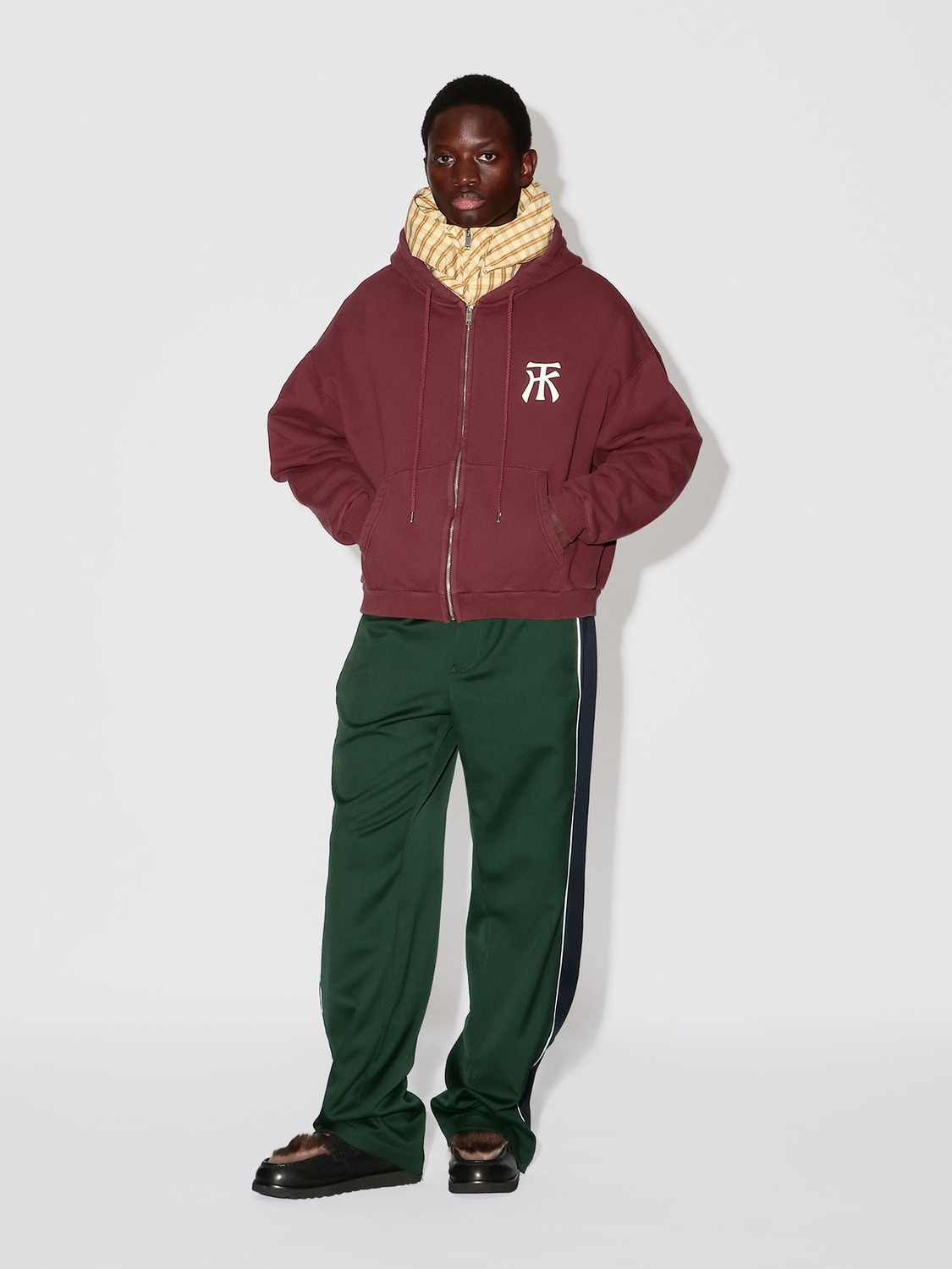 TK SWEAT ZIP UP HOODIE 詳細画像 Burgundy 6