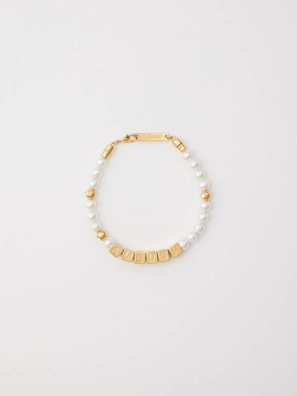 15【AMBUSHアンブッシュ】限定[立爪ゴールド]Braceletブレスレット AMBUSH ブレスレット 「AMBUSH/アンブッシュ」SMALL MONOGRAM