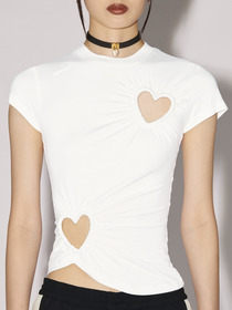CUT OUT HEARTS T-SHIRT 詳細画像
