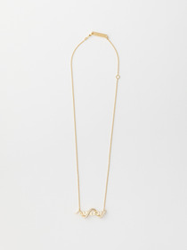 SERPENT LOGO NECKLACE CZ 詳細画像